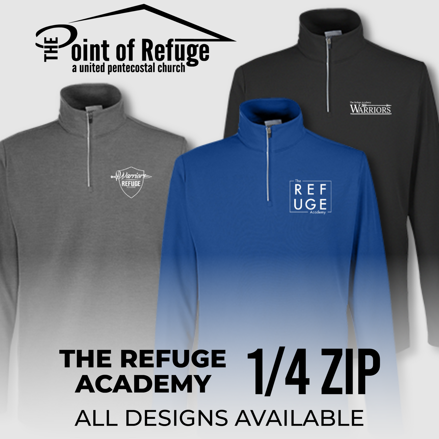 POR 1/4 Zip - ALL Designs