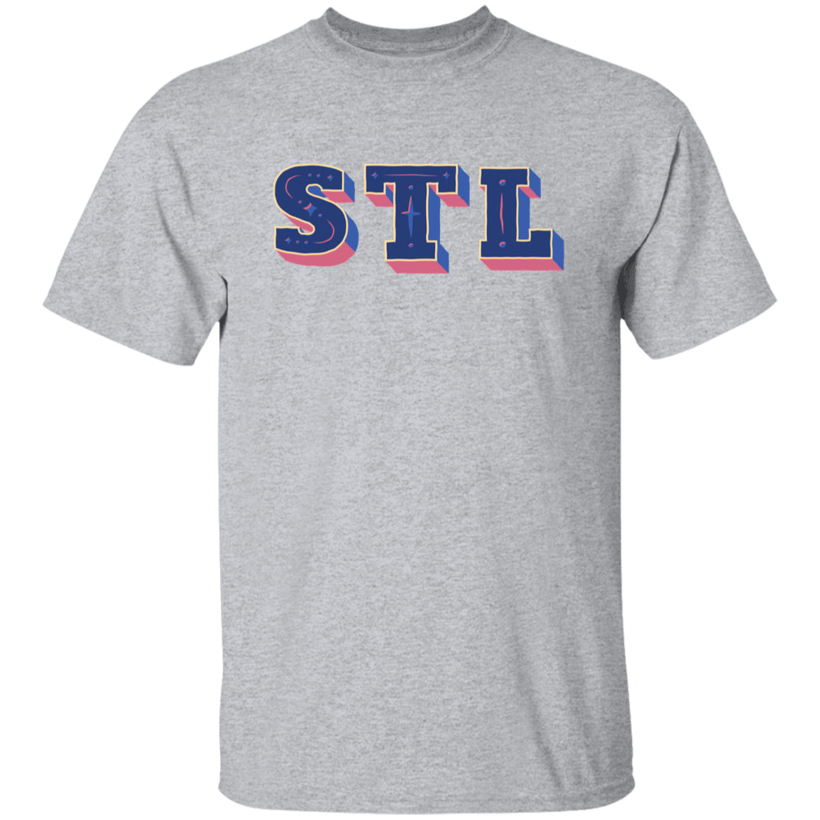 Classic Cotton T-Shirt - STL - Blues