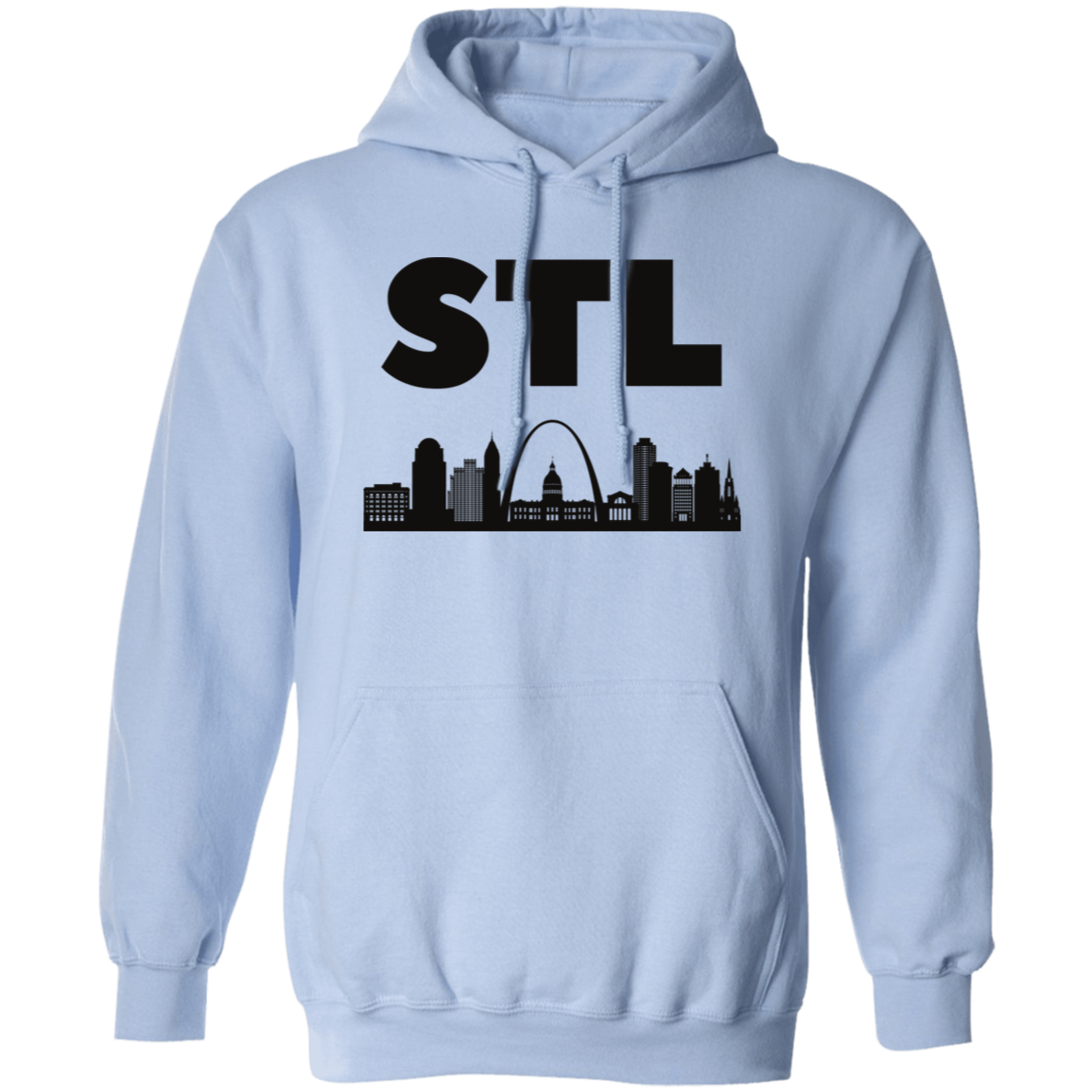 Pullover Hoodie - STL Skyline