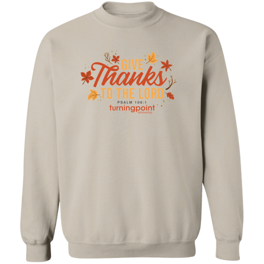 TPF -  Crewneck Pullover Sweatshirt - Give Thanks