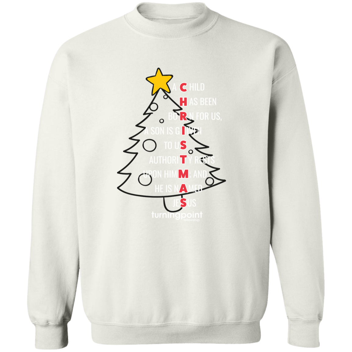 TPF -  Crewneck Pullover Sweatshirt - Christmas Tree 1