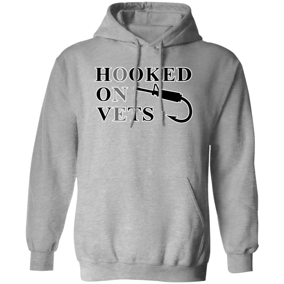 Hooked On Vets - Pullover Hoodie