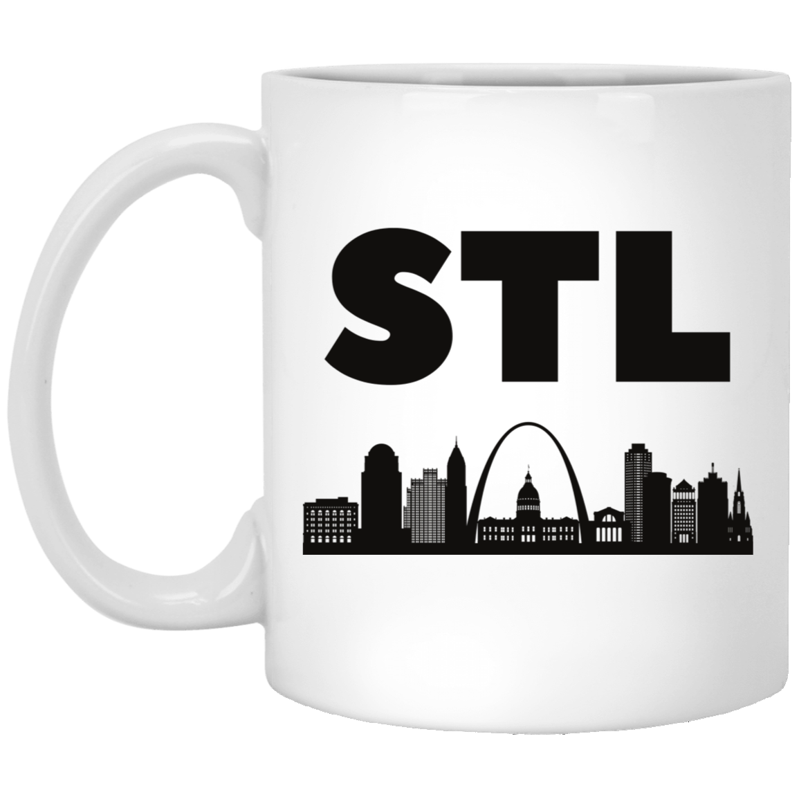 11oz White Mug - STL Skyline