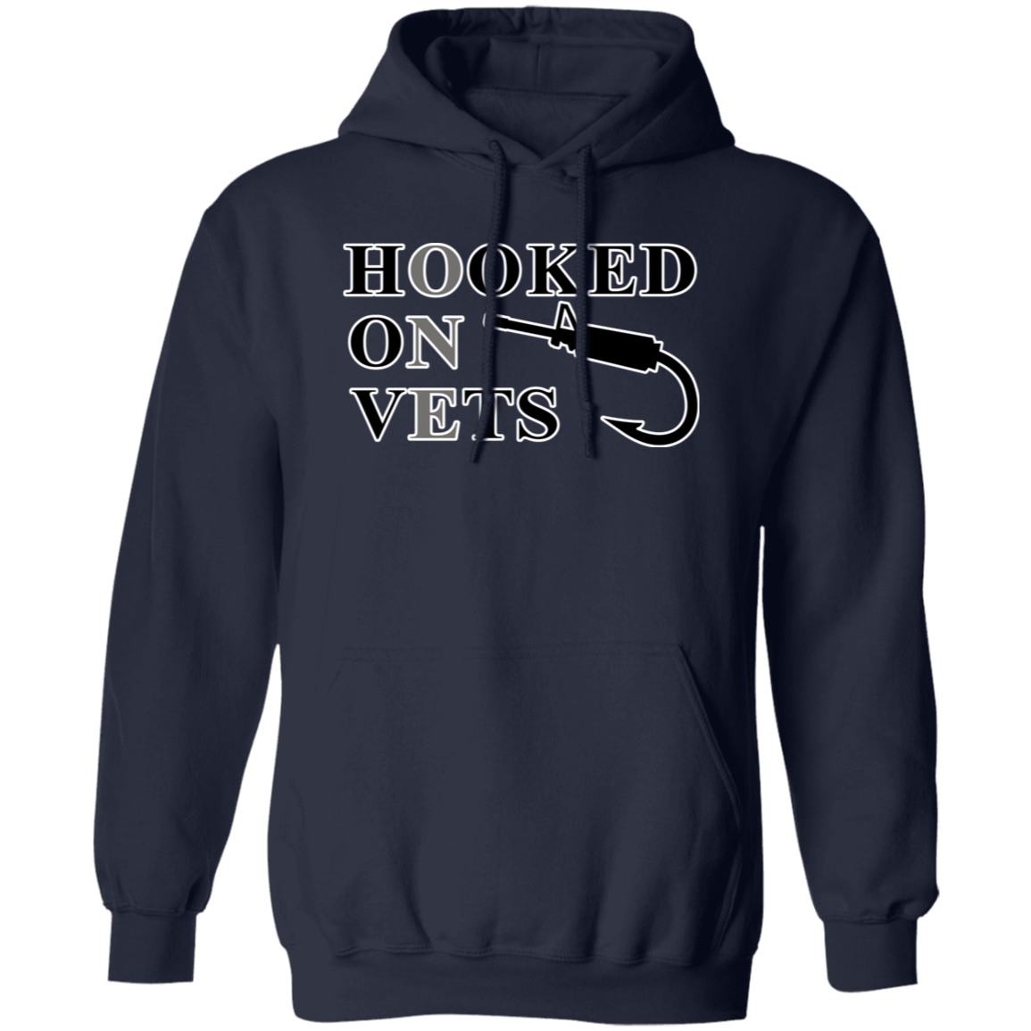 Hooked On Vets - Pullover Hoodie