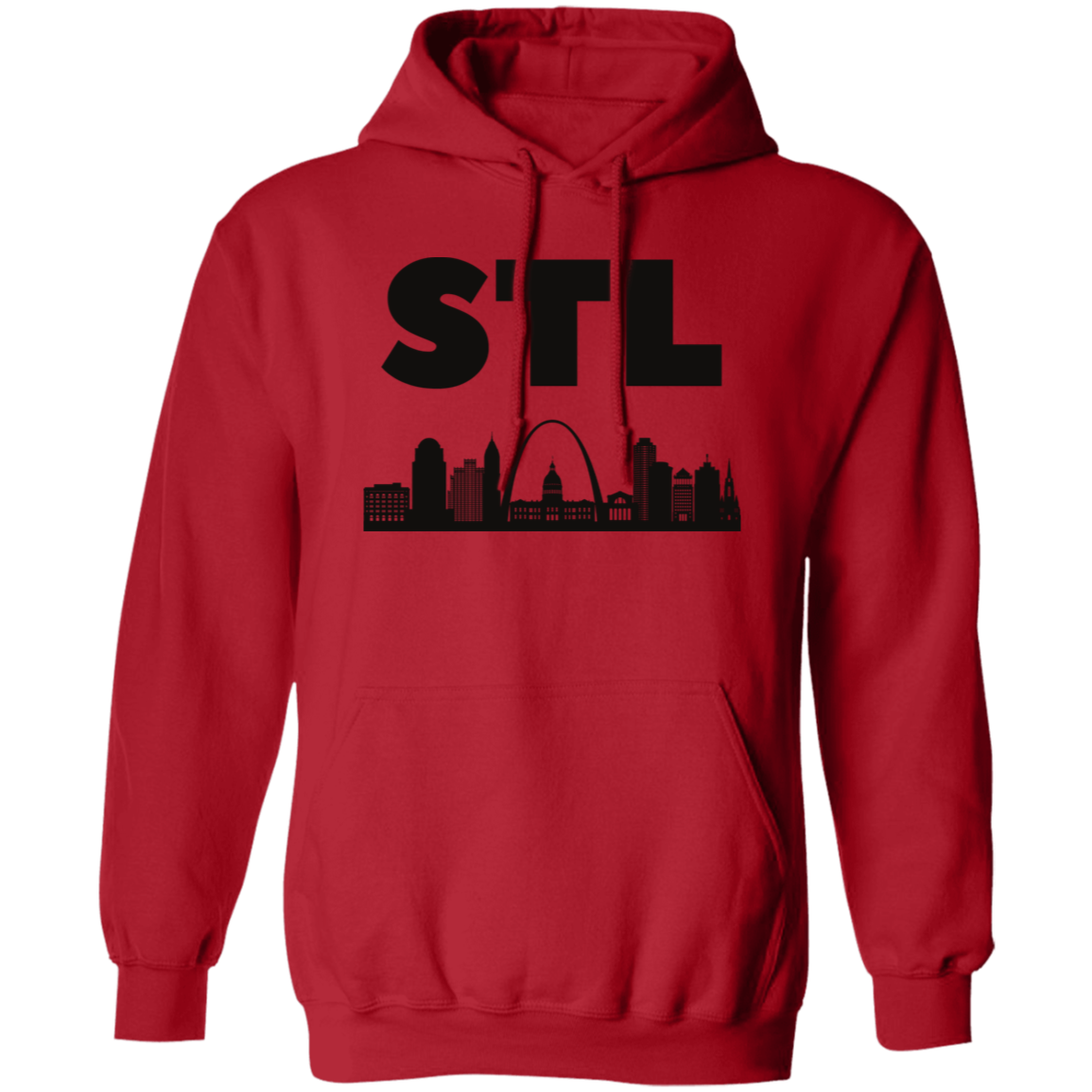 Pullover Hoodie - STL Skyline