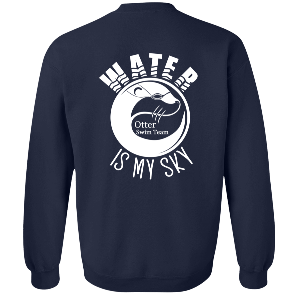 ADULT - Basic Crewneck Pullover Sweatshirt - Otter Swim Team