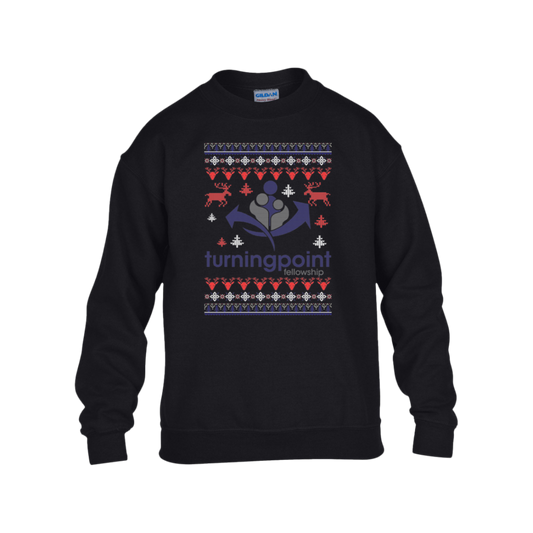 TPF - YOUTH Crewneck Sweatshirt - Ugly Christmas Sweater