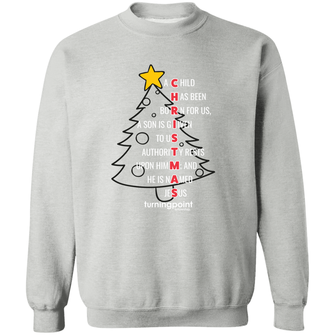 TPF -  Crewneck Pullover Sweatshirt - Christmas Tree 1