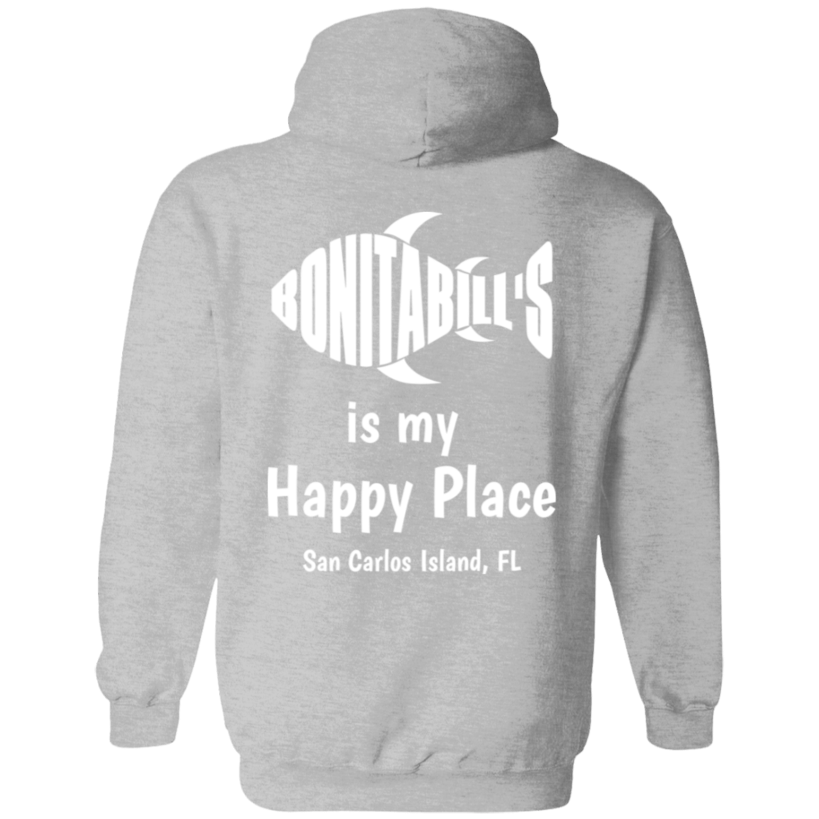 Zipper Hoodie - Bonita Bills is my Happy Place