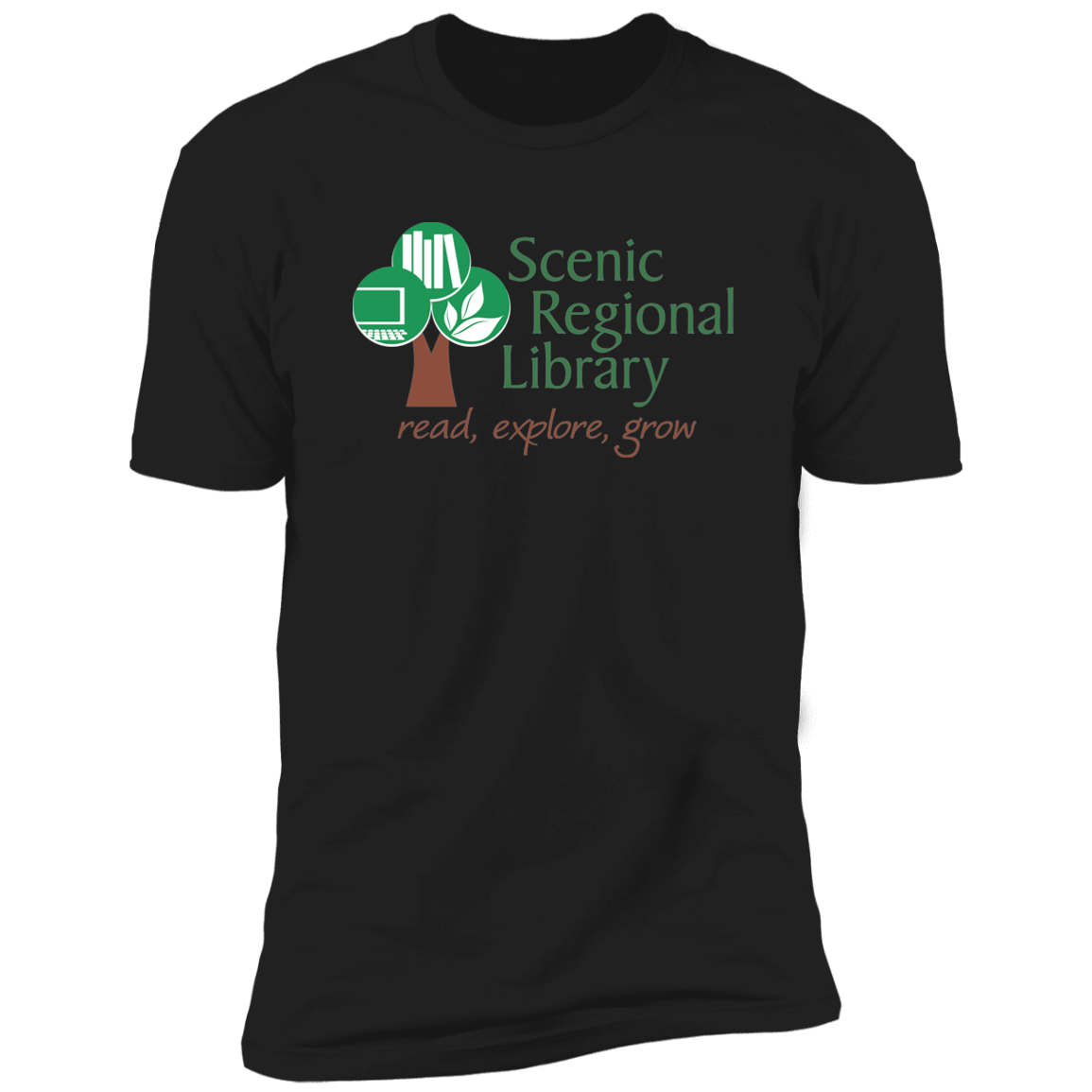 Scenic Regional Library Logo - Premium T-Shirt