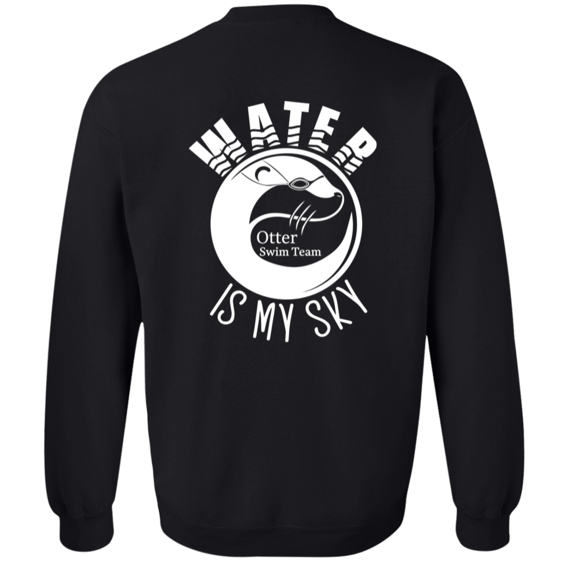 ADULT - Basic Crewneck Pullover Sweatshirt - Otter Swim Team