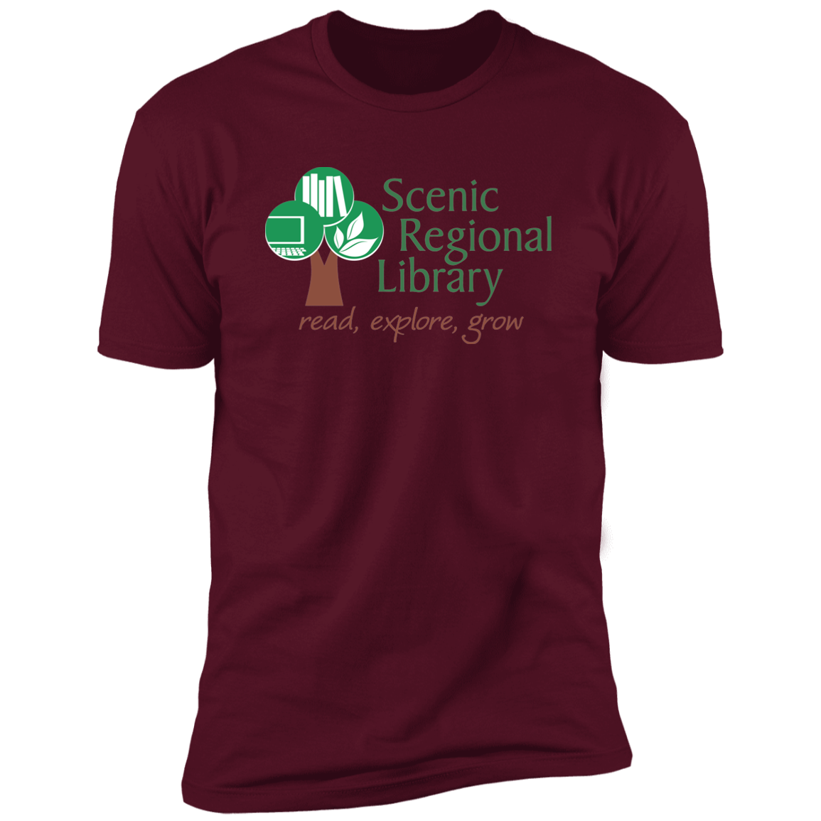 Scenic Regional Library Logo - Premium T-Shirt