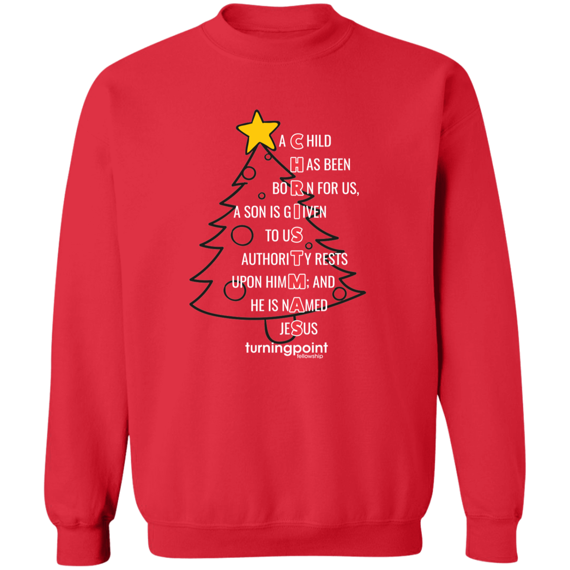 TPF -  Crewneck Pullover Sweatshirt - Christmas Tree 1