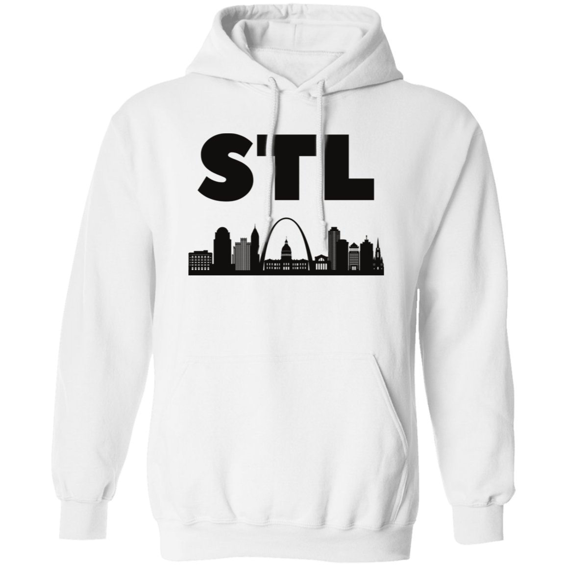 Pullover Hoodie - STL Skyline