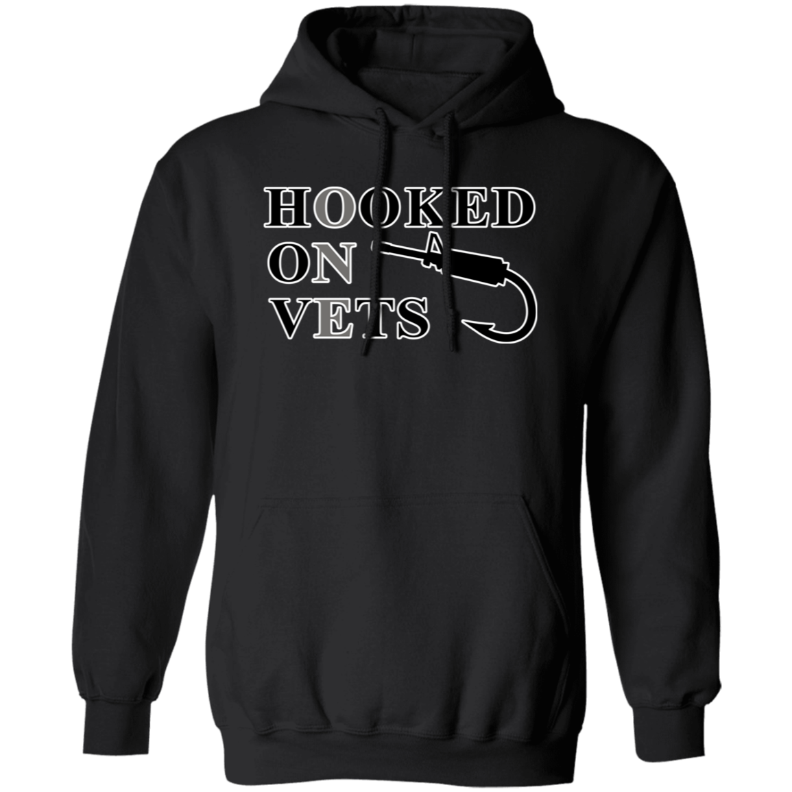 Hooked On Vets - Pullover Hoodie