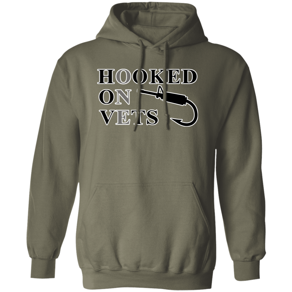 Hooked On Vets - Pullover Hoodie