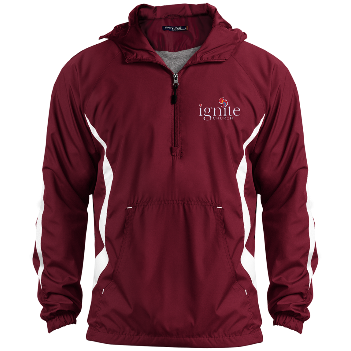 IGNITE church - Unisex Colorblock Raglan Anorak Jacket - Kick Merch - 4