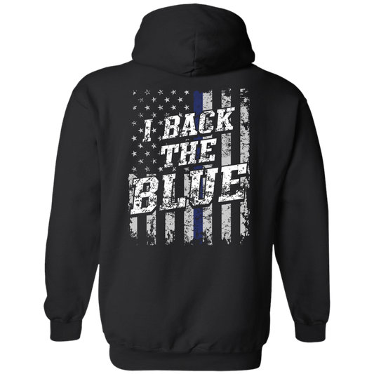 Back The Blue G185 Pullover Hoodie 8 oz.